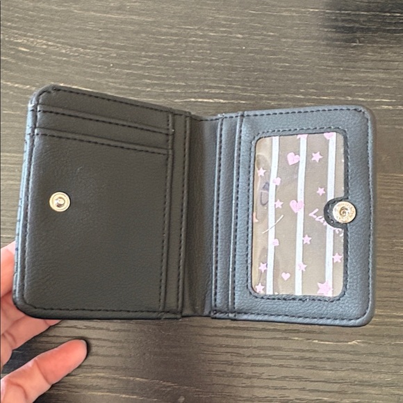 Betsey Johnson Black Heart-Embellished Wallet - Picture 4 of 5